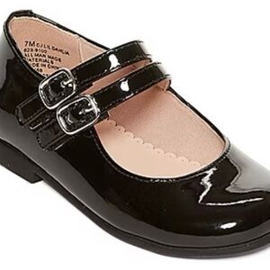 Christie & Jill Elegant Black Patent Leather Kids Dress Shoes